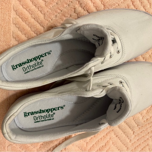 Grasshopper Ortholite White Tennis Shoes - Picture 3 of 5
